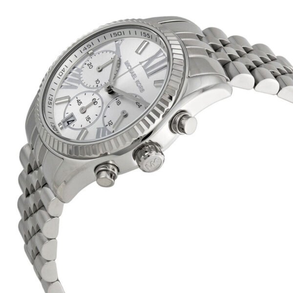 Michael Kors (MK5555) Lexington Chronograph Stainless Steel Ladies Watch - Image 2