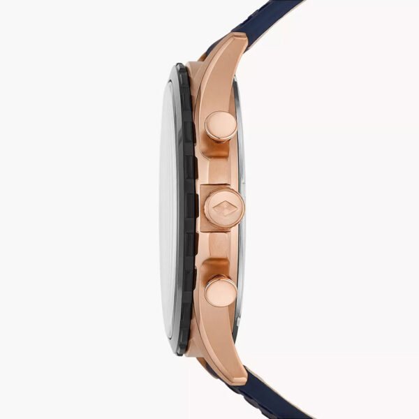 Fossil (FS5814) Forrester Chronograph Navy Leather Watch - Image 3